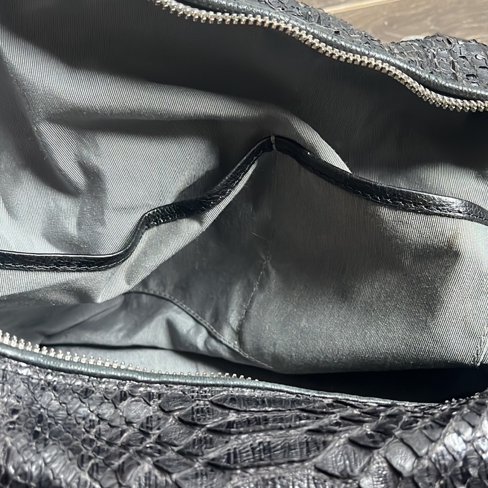 Pauric Sweeney Python Embossed Leather Handbag - image 8